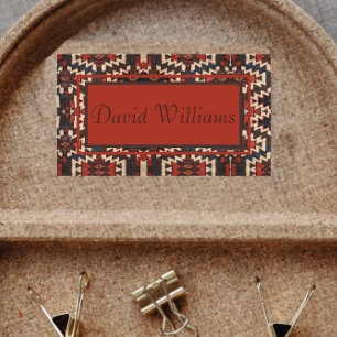 Cartão de visita de Design de Rug Oriental bonito