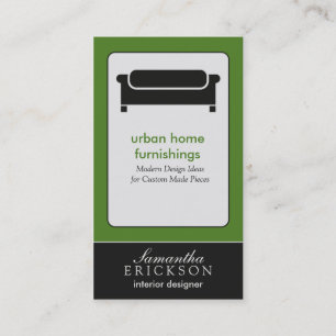 Cartão de visita de design/decorador moderno do in