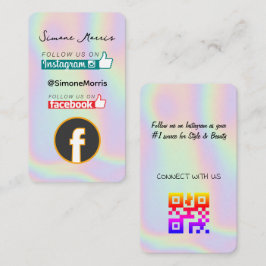 Cartão de visita de Design holográfico