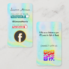 Cartão de visita de Design holográfico