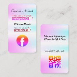 Cartão de visita de Design holográfico