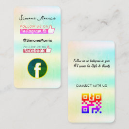 Cartão de visita de Design holográfico