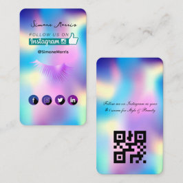 Cartão de visita de Design holográfico