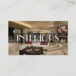 Cartão de visita de design interior