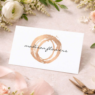 Cartão de Visita de Designer de Flores Logotipo em