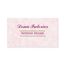 Cartão de Visita de Designer de Interiores
