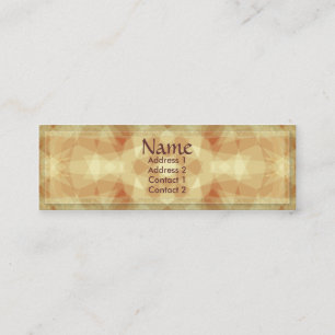 Cartão de visita de diamantes geométricos