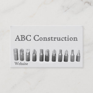 Cartão de visita de Dicas de Ferramenta