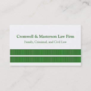 Cartão de visita de distribuição simples, verde