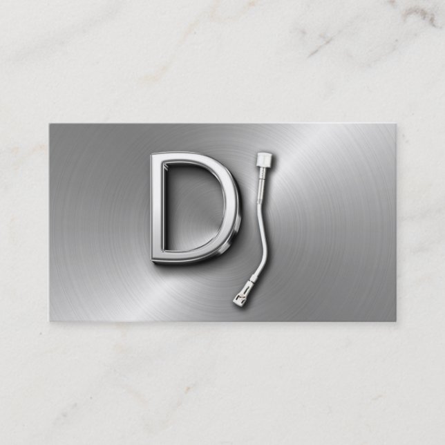 Cartão de Visita de DJ (Frente)