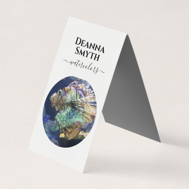 CARTÃO DE VISITA de Dobragem de Patilha ÚNICA DE A (Frente)