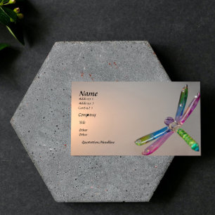 Cartão de visita de Dragonfly flutuante