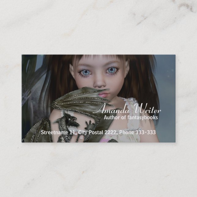 Cartão de visita de DragonGirl (Frente)