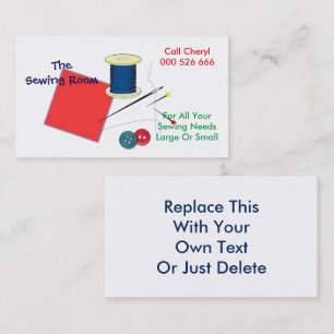 Cartão de visita de Dressmaker de Reparação de 