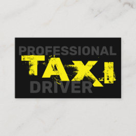 Cartão de visita de driver de táxi profissional