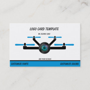 Cartão de visita de Drone para Fotografia de Logot