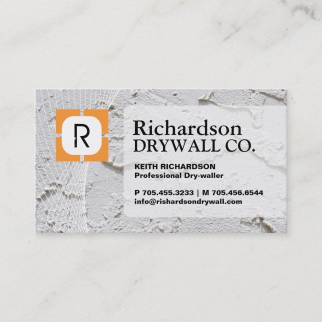CARTÃO DE VISITA DE DRYWALL EMPRESA (Frente)