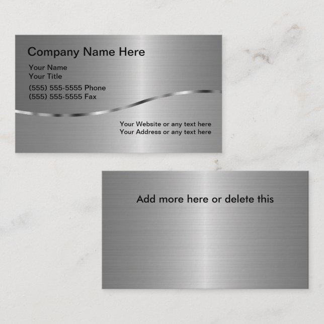 Cartão de visita de dupla face para empresa de sol (Frente/Verso)