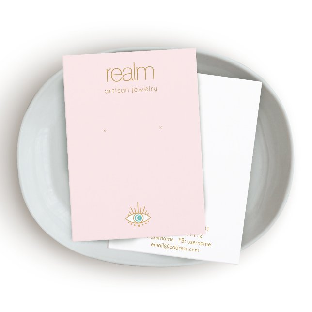 Cartão de visita de Ecrã de Joias de Terceiros Olh (Criador carregado)