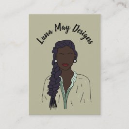 Cartão de visita de Ecrã de Jovens do Chefe Modern