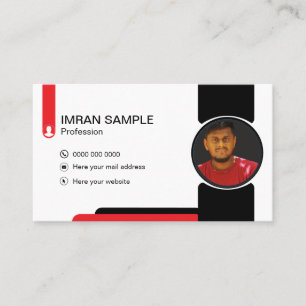cartão de visita de edição de fotos