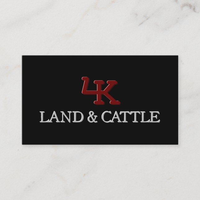 Cartão de visita de efeito embutido do logotipo mi (Frente)