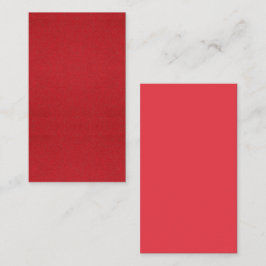 Cartão de visita de Efeito Ruído Vermelho Tomate -