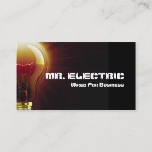 Cartão de visita de Eletricidade Elétrica