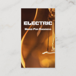 Cartão de visita de Eletricidade Elétrica