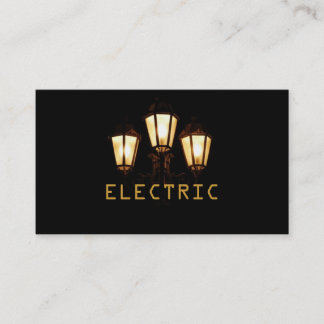 Cartão de visita de Eletricidade Elétrica