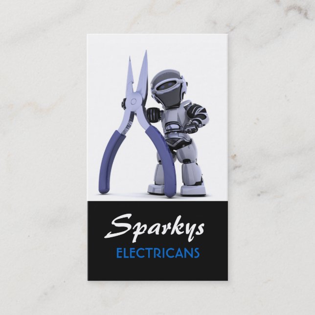 Cartão de visita de eletricista (Frente)