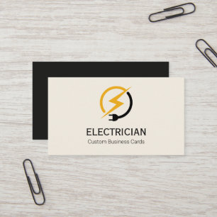 Cartão de Visita de Eletricista   Design Imprimíve
