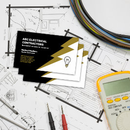 Cartão de Visita de Eletricista | Empreiteiro Elét