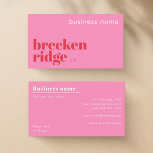 Cartão de Visita de empresa Breckenridge Colorado