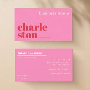 Cartão de Visita de Empresa de Charleston Carolina