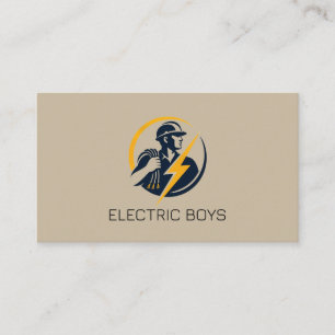 Cartão de Visita de Empresa de Eletricista