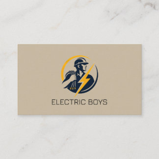 Cartão de Visita de Empresa de Eletricista