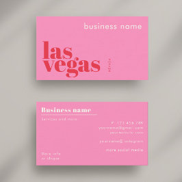 Cartão de Visita de Empresa de Las Vegas Nevada