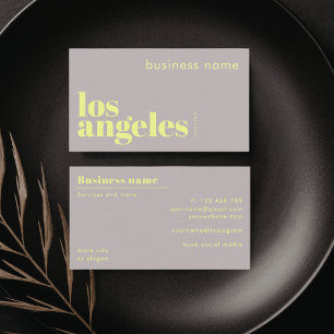 Cartão de Visita de Empresa de Los Angeles LA Cali