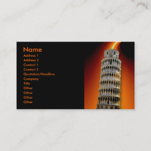 Cartão de visita de energia