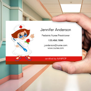 Cartão de Visita de Enfermeiro Pediátrico
