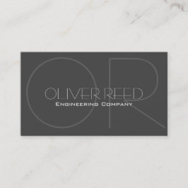 Cartão de visita de Engenharia Profissional Modern