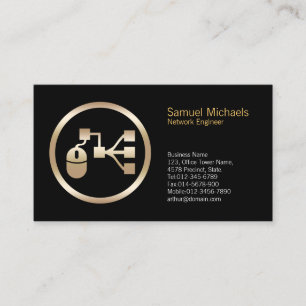 Cartão de visita de Engenheiro de Rede de Pontos d