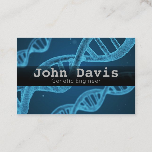 Cartão de visita de Engenheiros genéticos (Frente)