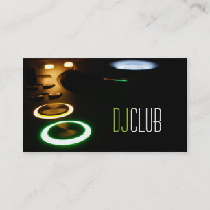 Cartão de visita de entretenimento do Clube de M