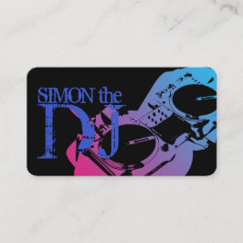 Cartão de visita de entretenimento do Clube de Mús