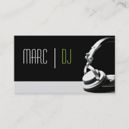 Cartão de visita de entretenimento do DJ Music Clu