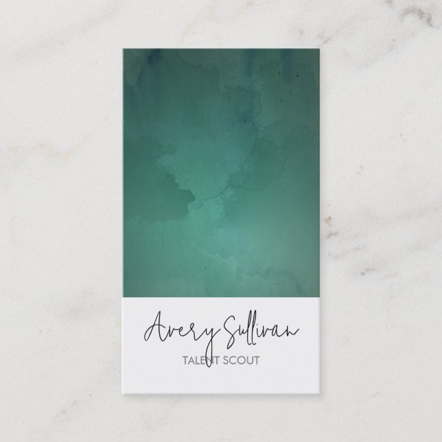 Cartão de visita de Entretenimento do Talent Scout (Frente)