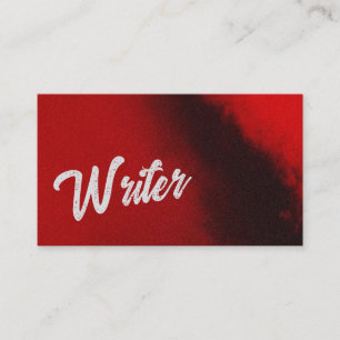 Cartão de Visita de Escritor de Suspense