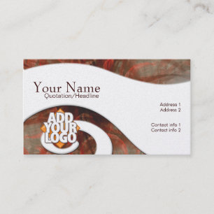 Cartão de visita de especial de espiral na Terra